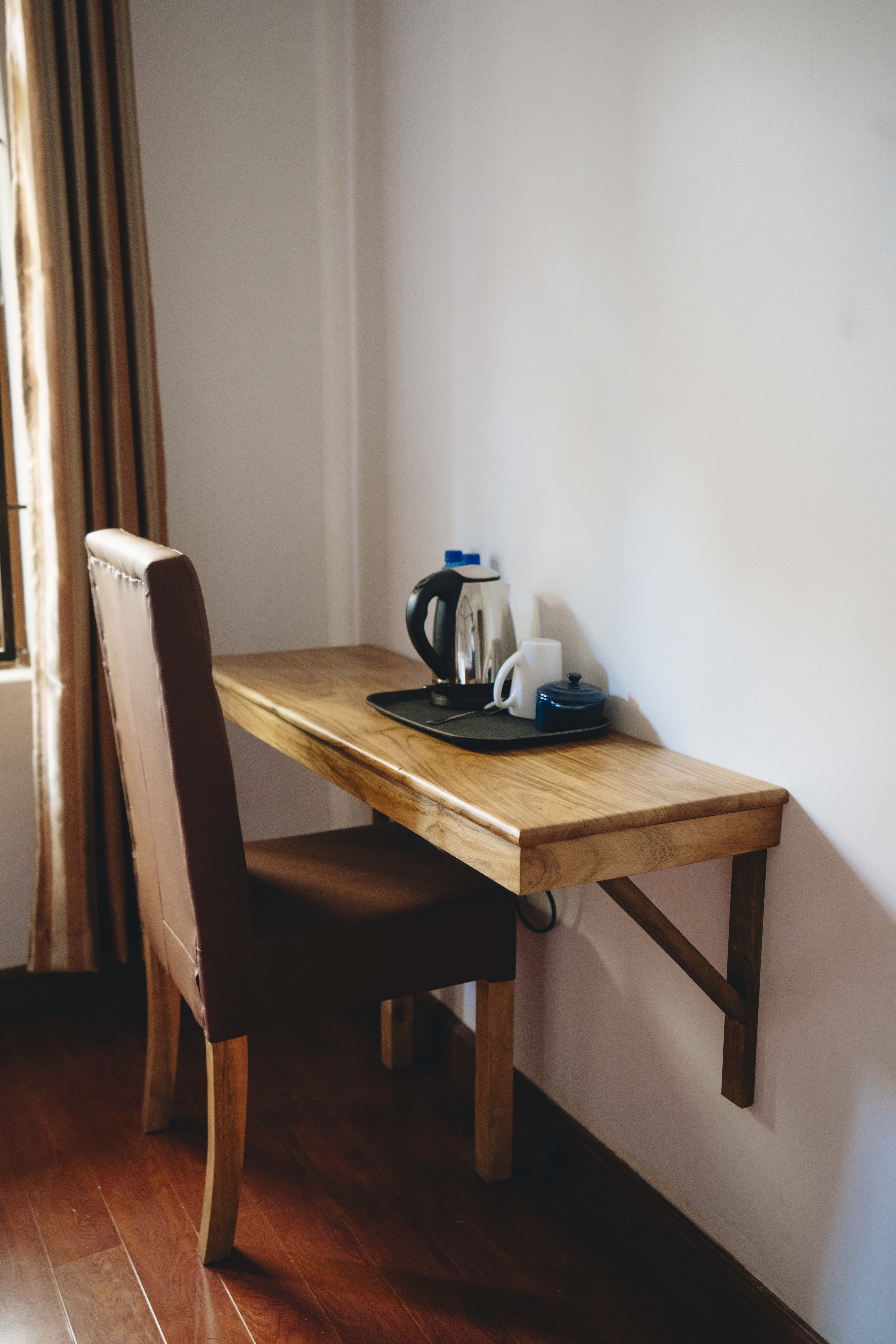 Table and chair setup for relaxed dining
